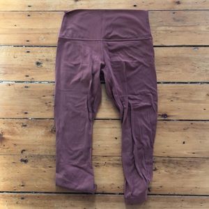 LuluLemon align crops, size 8.